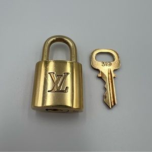 LV Gold Lock and Key #319